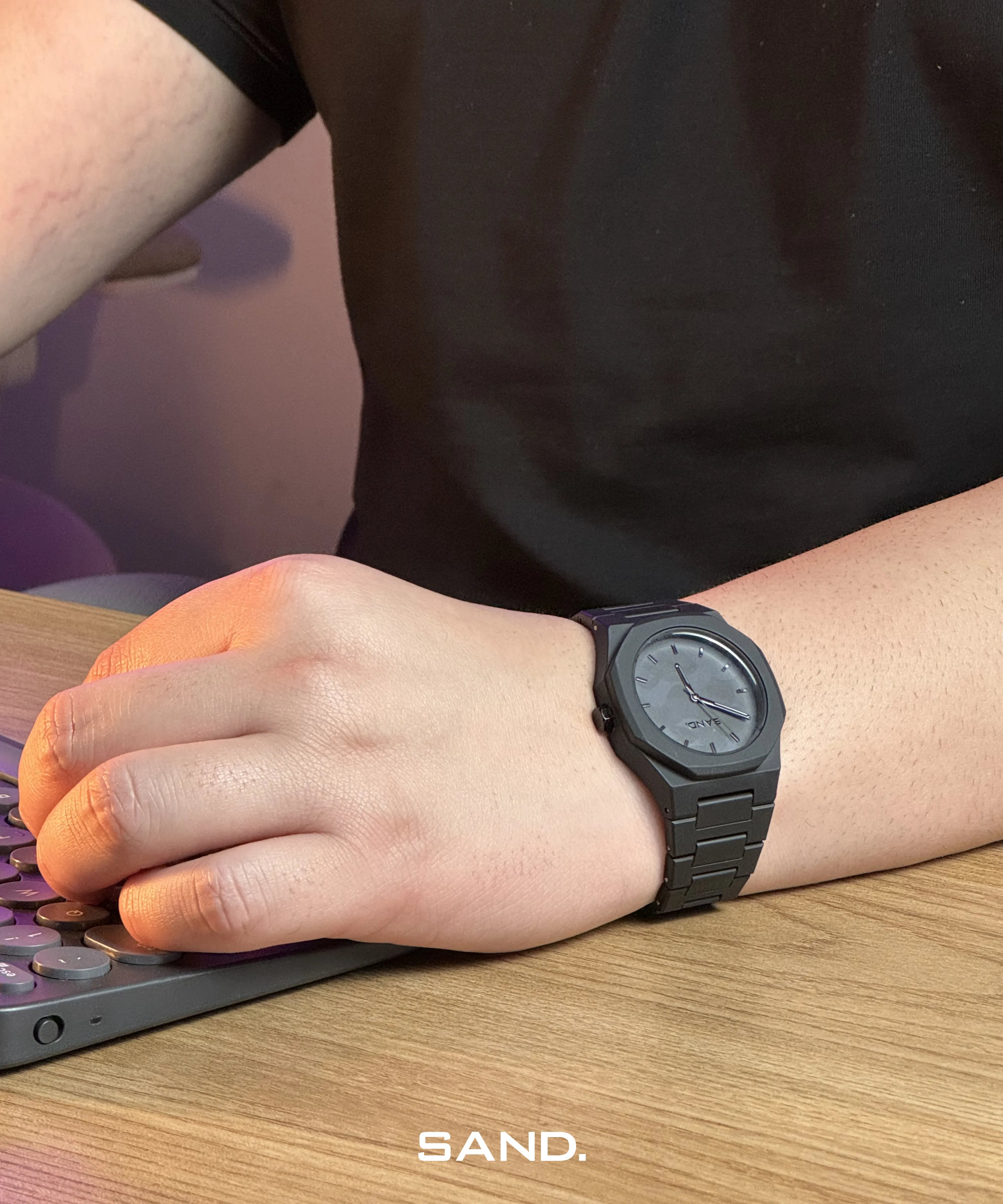 Relógio Sand Polycarbon Black