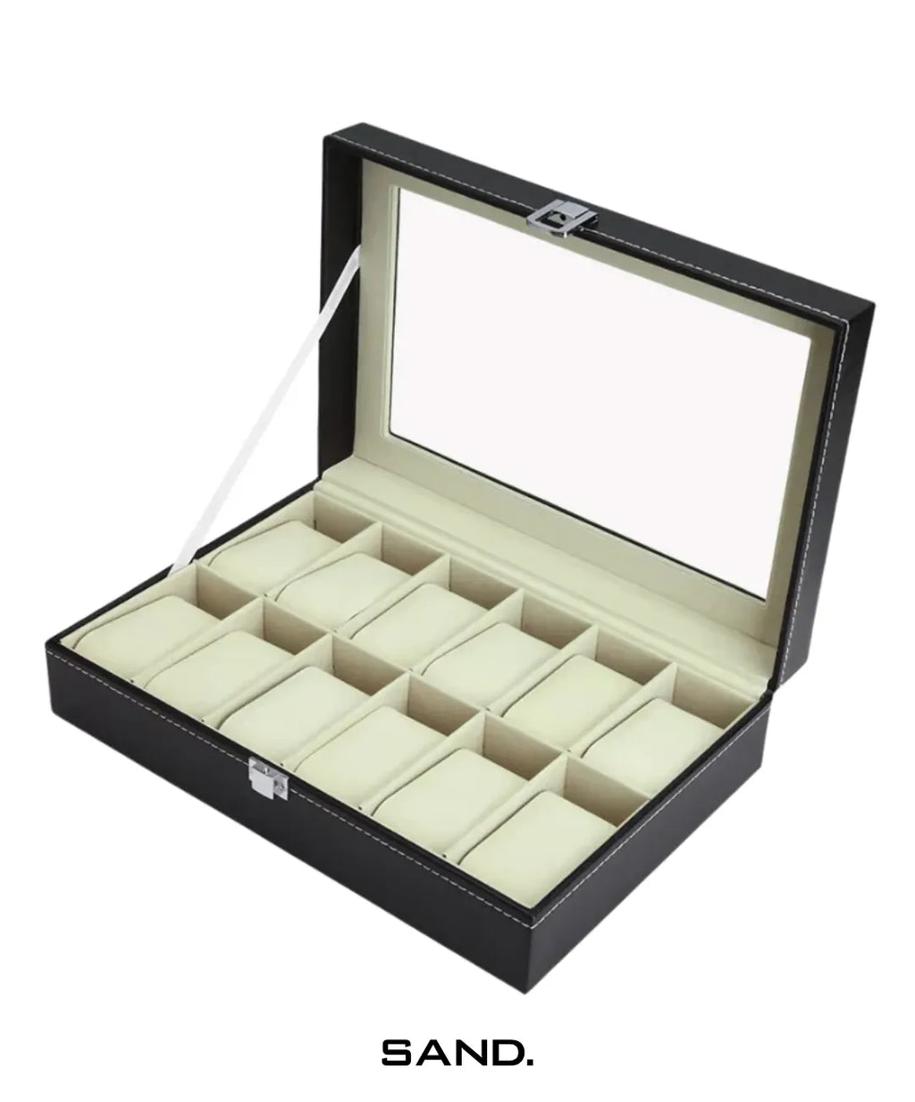 Porta-Relógio-12-Slots-Sand