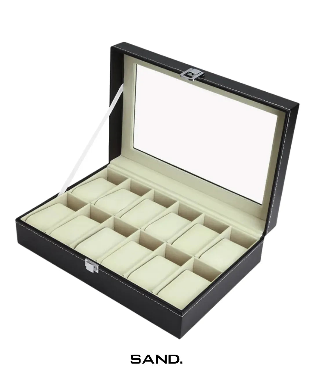 Porta-Relógio-12-Slots-Sand