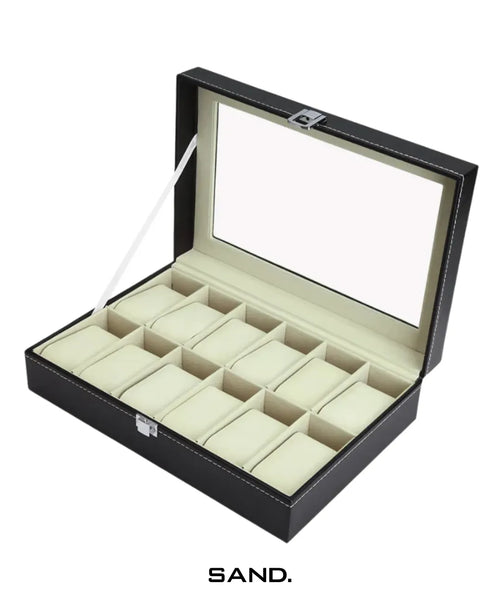 Porta-Relógio-12-Slots-Sand