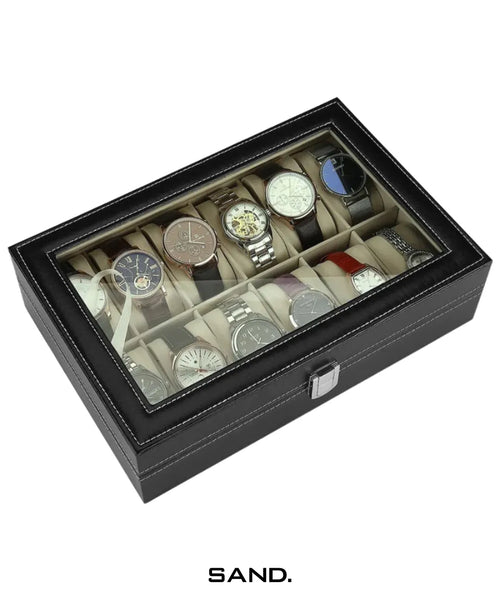 Porta-Relógio-12-Slots-Sand
