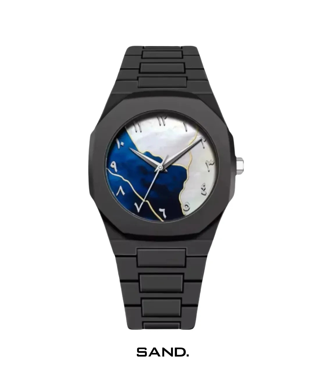 Relógio-Molnar-Blue-White-Arabic