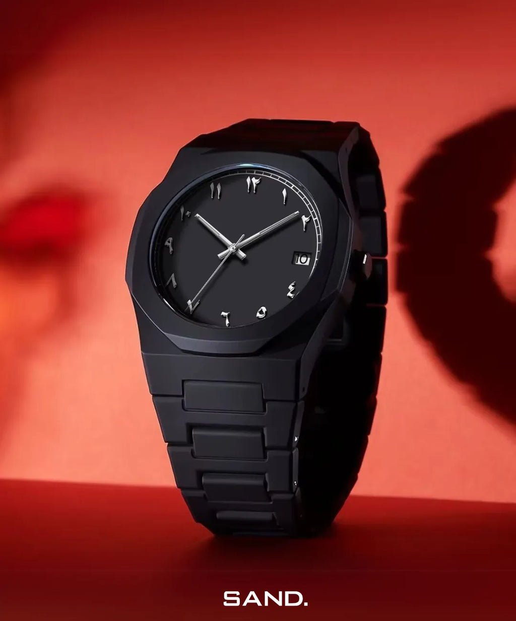 Relógio-Nautilus-Black-Arabic-Sand