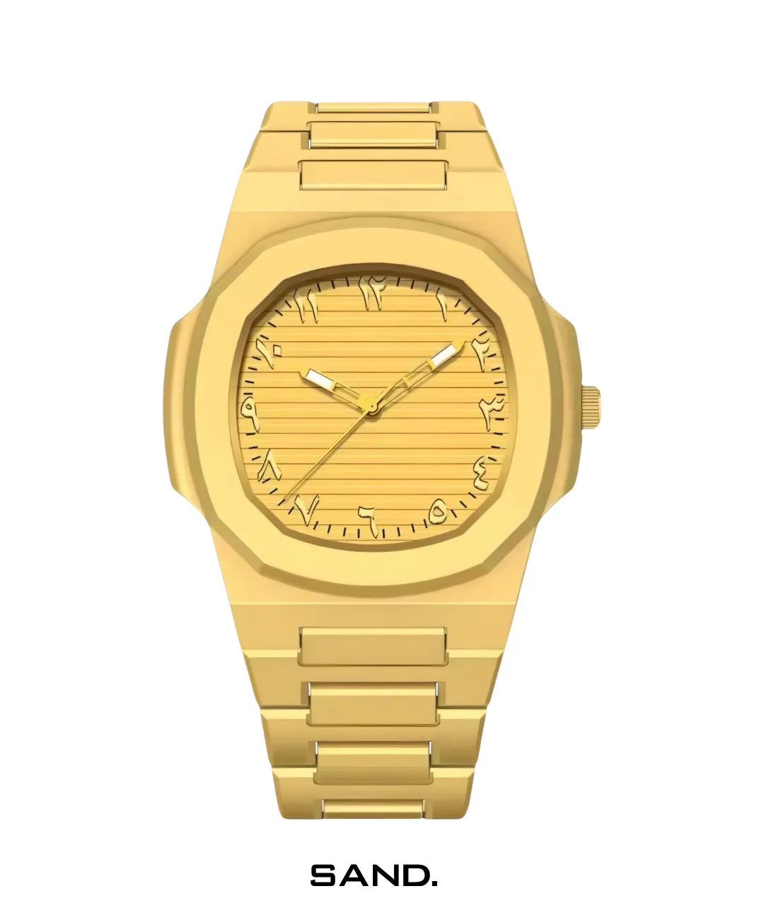 Relógio-Nautilus-Gold-Arabic-Sand