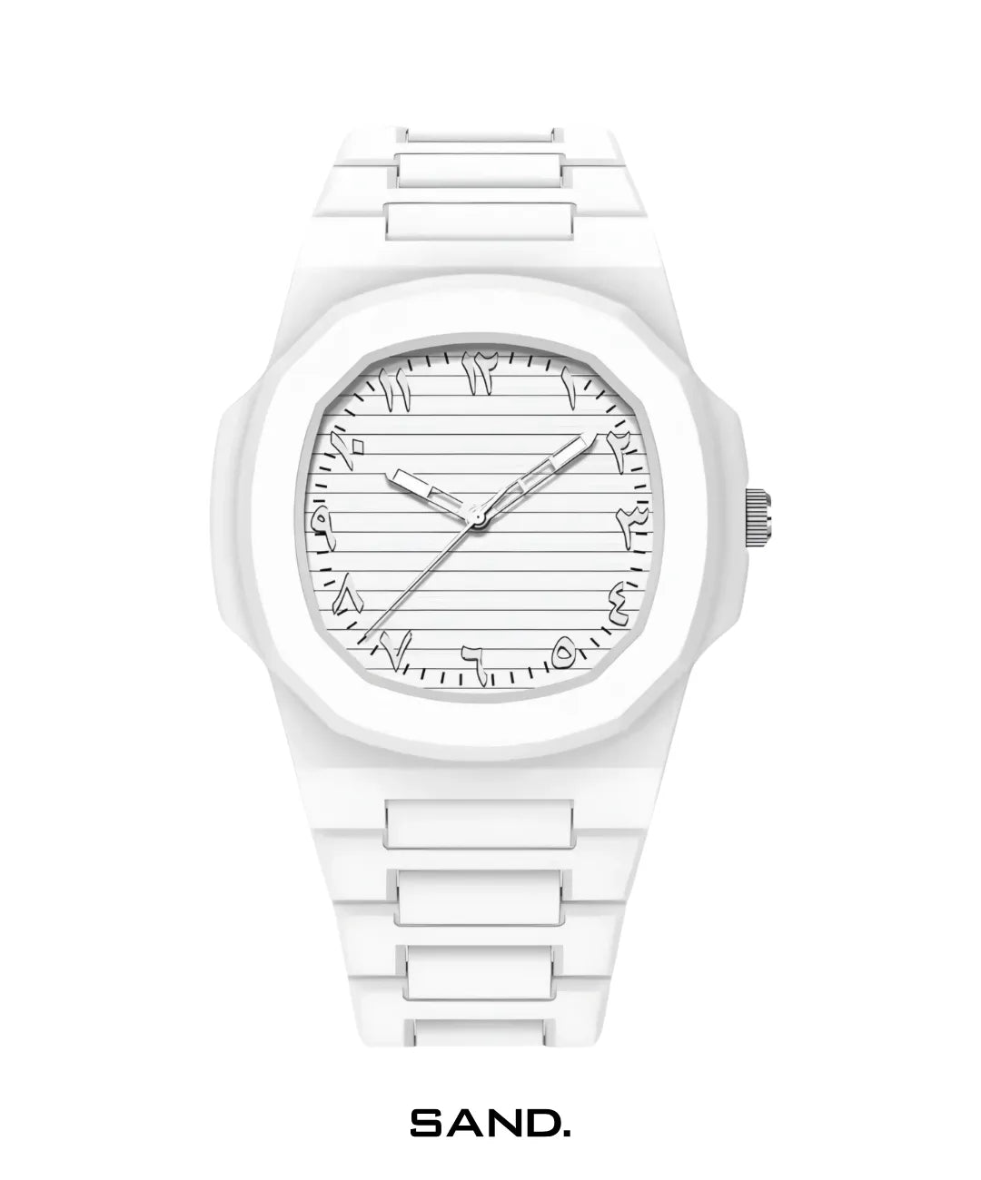 Relógio-Nautilus-White-Arabic-Sand