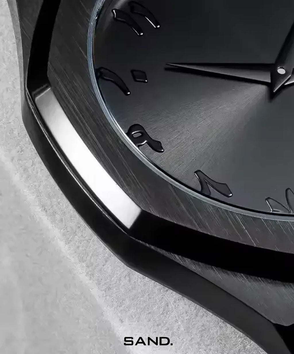 Relógio-Polycarbon-Arabic-Black-Sand