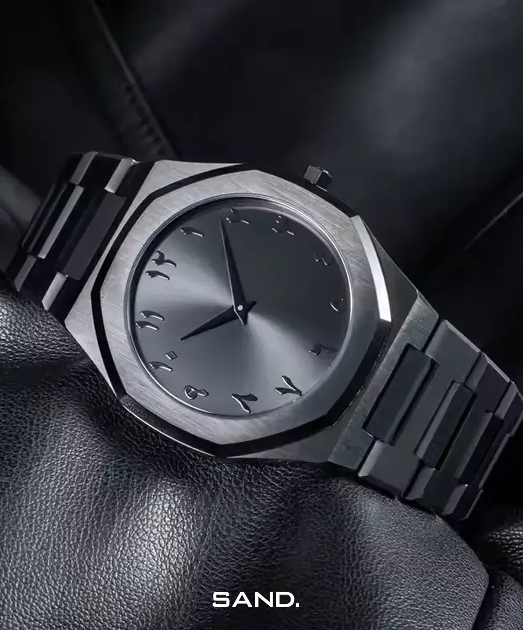 Relógio-Polycarbon-Arabic-Black-Sand