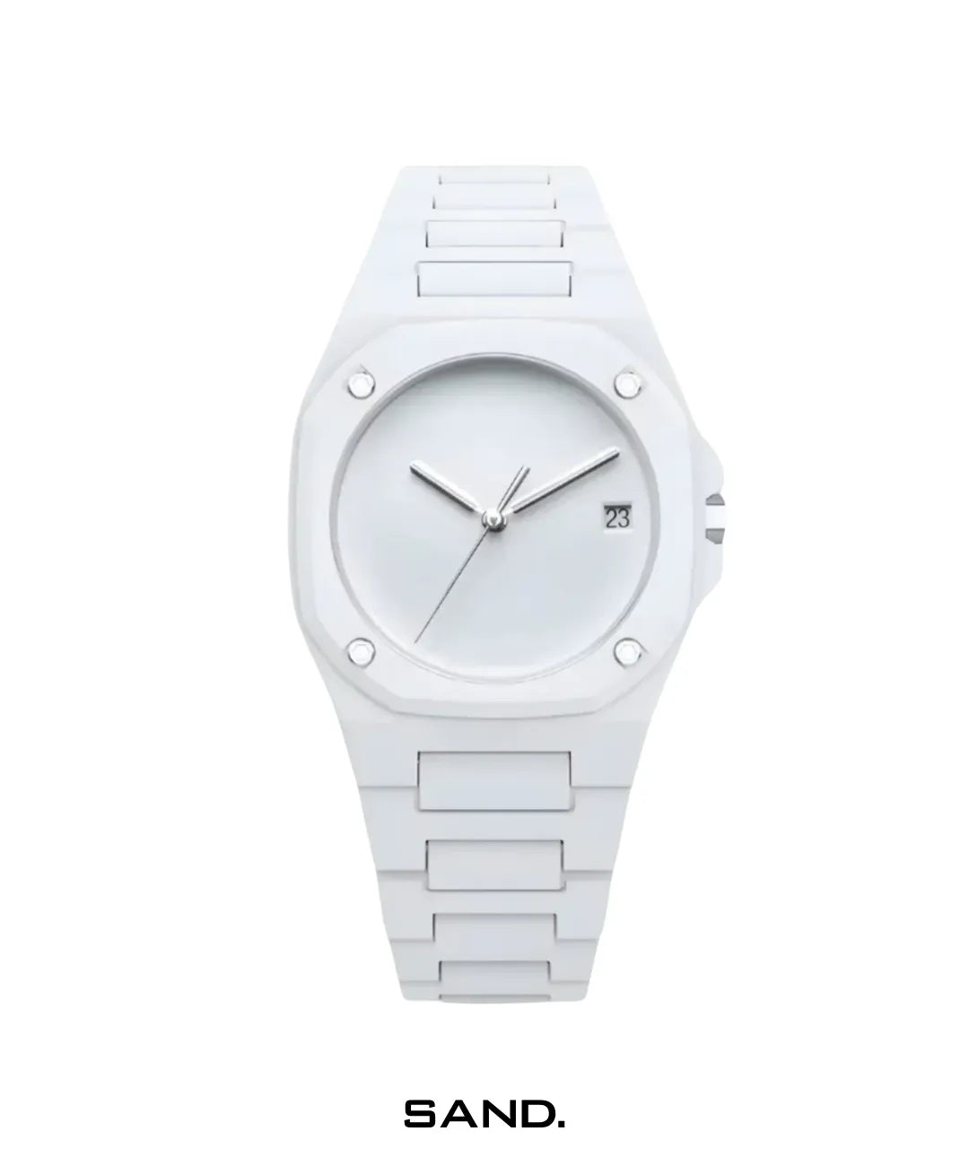 Relógio-Polycarbon-Basic-White-Sand