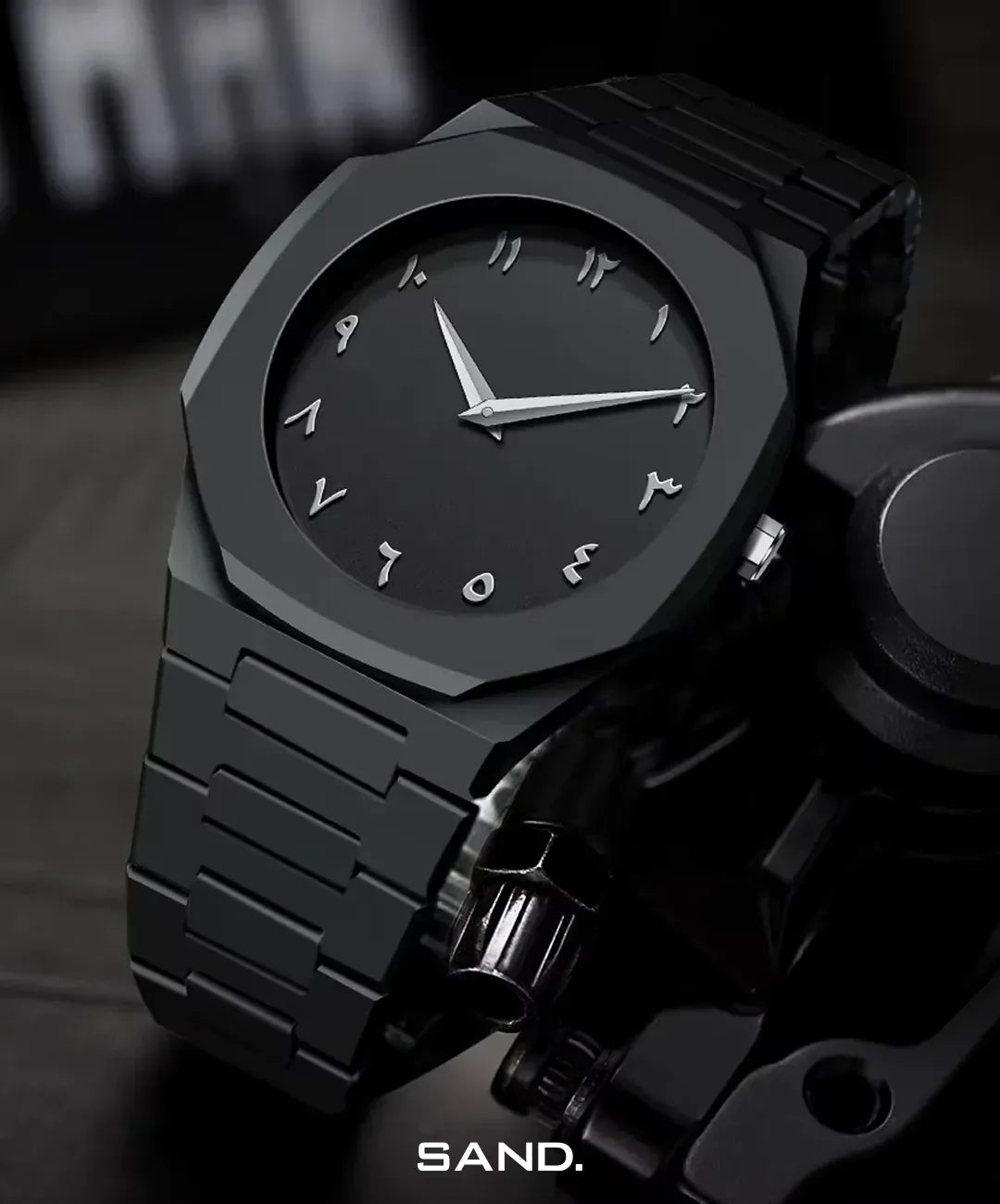 Relógio-Polycarbon-Date-Arabic-Sand